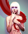 Cartoon: Best Friends (small) by fantasio tagged best,friends,illustration,digital,painting,tentacle,jelly,pinup