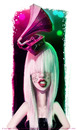 Cartoon: Gaga (small) by fantasio tagged lady,gaga,musician,stage,portraiture