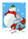 Cartoon: duro invierno (small) by adancartoons tagged adan