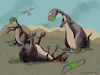 Cartoon: MASCARILLA (small) by adancartoons tagged adan,dinosaurios,covid,cuba,mascarilla