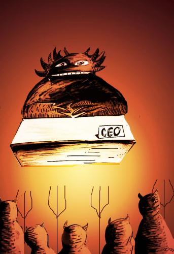 Cartoon: ceo (medium) by oguzgurel tagged humor