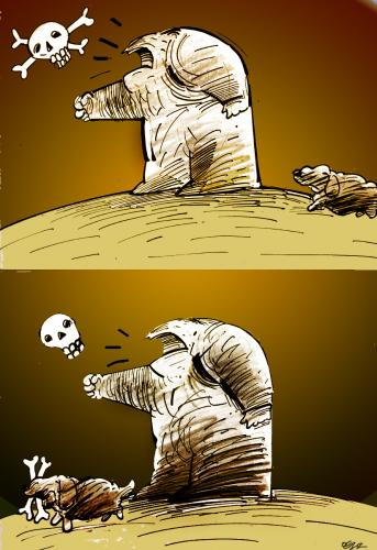 Cartoon: dog (medium) by oguzgurel tagged humor