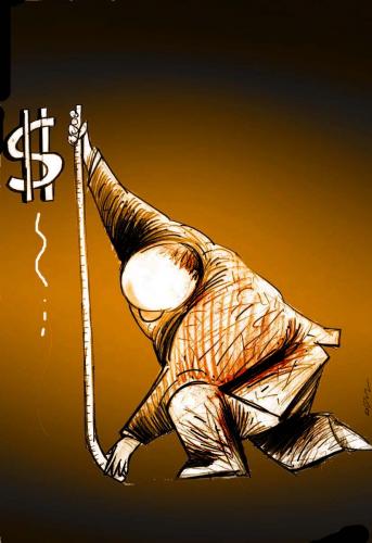 Cartoon: dolar (medium) by oguzgurel tagged humor