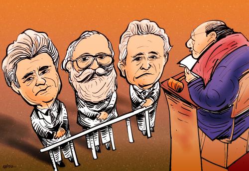 Cartoon: karadzic (medium) by oguzgurel tagged humor