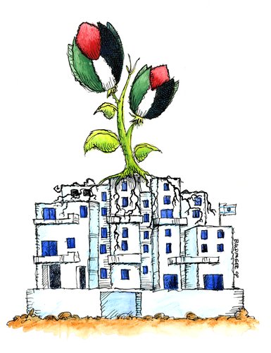 Cartoon: Hopeful Future (medium) by dbaldinger tagged israel,palestine,settlements,occupation