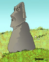 Cartoon: Easter Island Gas (small) by dbaldinger tagged monuments idols sculpture ancient mysterious easter island head
