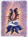 Cartoon: He Did It! (small) by dbaldinger tagged illustration,weird,