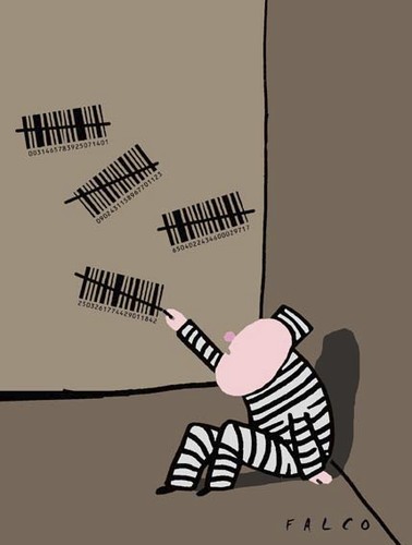Cartoon: barsprisoner (medium) by alexfalcocartoons tagged barsprisoner