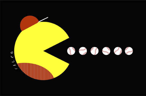 Cartoon: baseballpac (medium) by alexfalcocartoons tagged baseballpac