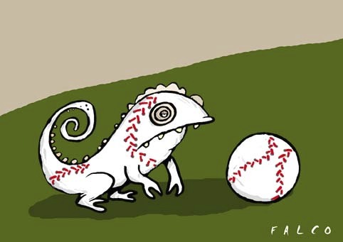 Cartoon: chameleon (medium) by alexfalcocartoons tagged chameleon