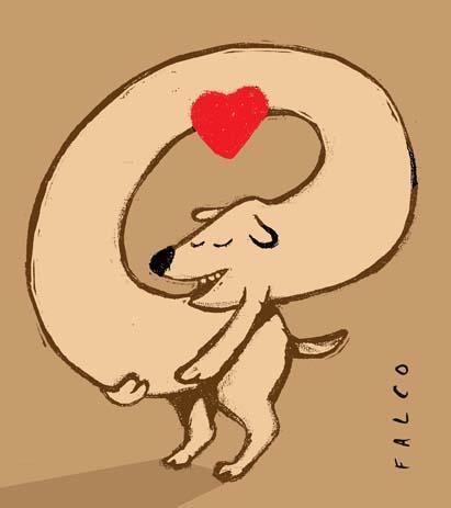 Cartoon: dog (medium) by alexfalcocartoons tagged dog,narcicism,love