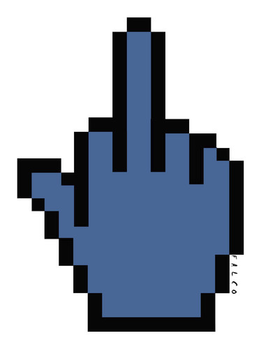 Cartoon: finger (medium) by alexfalcocartoons tagged finger