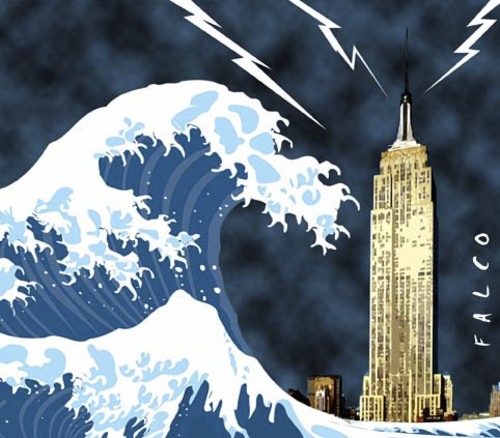 Cartoon: NYhurricane (medium) by alexfalcocartoons tagged nyhurricane