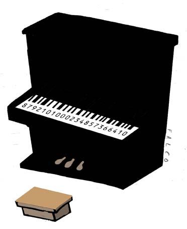 Cartoon: piano (medium) by alexfalcocartoons tagged piano,codebar