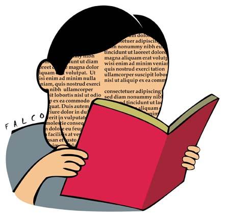 Cartoon: reading (medium) by alexfalcocartoons tagged reader,book,