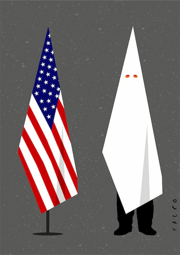 Cartoon: Trump the racist (medium) by alexfalcocartoons tagged racism