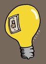 Cartoon: bulb (small) by alexfalcocartoons tagged bulb