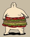 Cartoon: burgerman (small) by alexfalcocartoons tagged burgerman