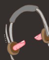 Cartoon: headphones (small) by alexfalcocartoons tagged headphones