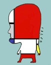 Cartoon: Mondrianfaced (small) by alexfalcocartoons tagged mondrianfaced