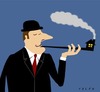 Cartoon: smoker (small) by alexfalcocartoons tagged smoker