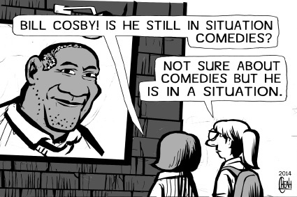 Cartoon: Bill Cosby situation (medium) by sinann tagged rape,comedy,bill,cosby,situation,allegations