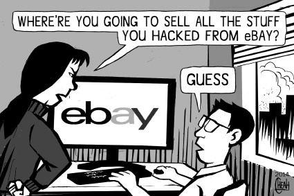Cartoon: eBay hacker (medium) by sinann tagged ebay,hacker,stuff,sell