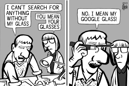 Cartoon: Google Glass (medium) by sinann tagged google,glass,glasses,search
