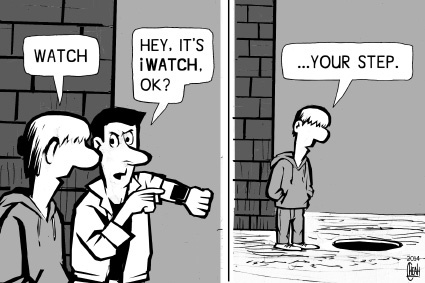 Cartoon: iWatch (medium) by sinann tagged iwatch