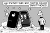 Cartoon: Apple and Samsung smartphones (small) by sinann tagged apple,samsung,smartphones