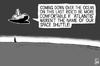 Cartoon: Atlantis shuttle landing (small) by sinann tagged atlantis,space,shuttle,landing,ocean,last,trip