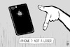 Cartoon: iPhone 7 (small) by sinann tagged iphone,loser,hand,gesture