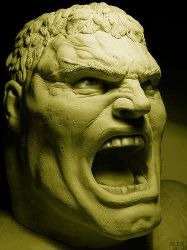 Cartoon: ANGRY ! (medium) by ALEX gb tagged hulk,sculpture,comic,books,photo,movies