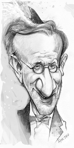 Cartoon: STEVEN SPIELBERG (medium) by ALEX gb tagged spielberg,jaws,movies,director