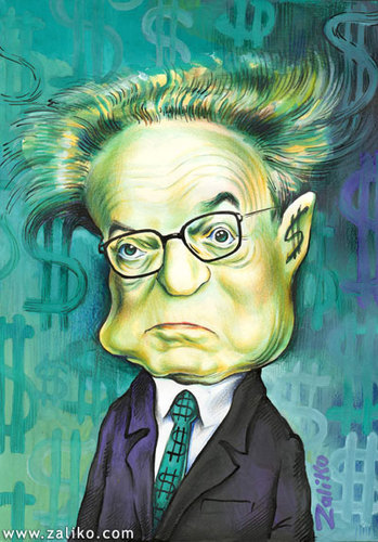 Cartoon: George Soros (medium) by zaliko tagged george,soros