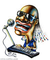 Cartoon: Stevie Wonder (small) by zaliko tagged stevie,wonder,caricature