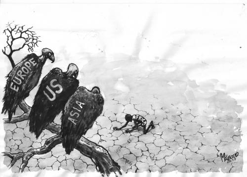Cartoon: dying (medium) by kipanya tagged kp