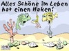 Cartoon: Alles Schöne im Leben (small) by MiO tagged glückwunschkarte,fische,mio,leben