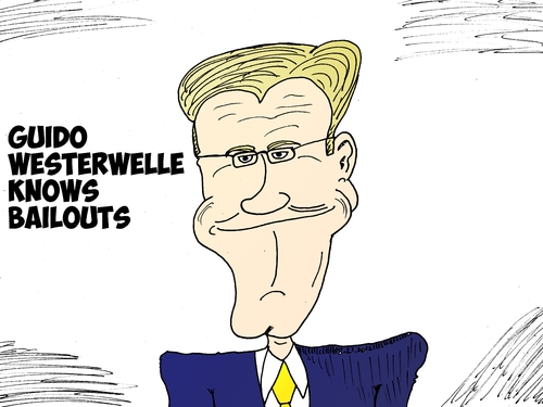Cartoon: Guido Westerwelle caricature (medium) by BinaryOptions tagged guido,westerwelle,german,foreign,minister,editorial,business,cartoon,caricature,comic,optionsclick,binary,options,trading,trader,news,finance,economy,economic