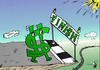 Cartoon: Buck Nears Bailout End (small) by BinaryOptions tagged forex,usd,trade,trader,trading,bucky,buck,dollar,bailout,stimulus,economic,fiscal,financial,business,editorial,caricature,cartoon,comic,binary,option,options,news,optionsclick,investing,federal,usa