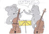 Cartoon: Orchesterbässe (small) by heike gerber tagged kontrabass,elefanten,orchester,musik