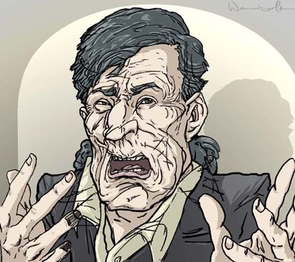 Cartoon: Manuel Agujetas- Cantaor (medium) by wambolt tagged flamenco,singer,original,music,charismatic