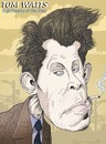 Cartoon: Tom Waits (small) by wambolt tagged caricature,music,bohemian