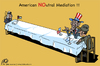 Cartoon: American NOutral Mediation !!! (small) by ramzytaweel tagged neutral peace palestine usa israel