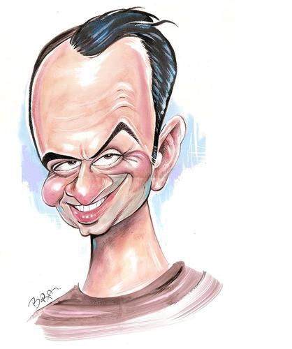 Cartoon: Mehmet SELCUK (medium) by MUSTAFA BORA tagged caricature