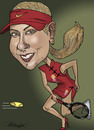 Cartoon: Maria Sharapova (small) by Berge tagged russian,tennis,player,model,caricature