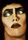 Cartoon: Frank N Furter (small) by vokoban tagged painting,oil,rocky,horror,tim,curry,drag,queen