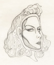 Cartoon: queen (small) by vokoban tagged drawing pencil doodle scribble queen woman