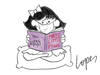 Cartoon: Swine Flu (small) by Lopes tagged swine,flu,three,pigs,girl,book,fairy,tale,reading,protection,mask,schweinegrippe