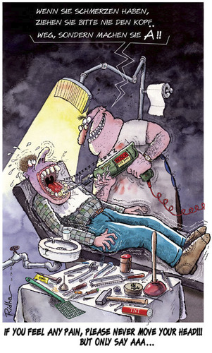 Cartoon: Dentist (medium) by Ridha Ridha tagged cartoon,dentist,by,ridha